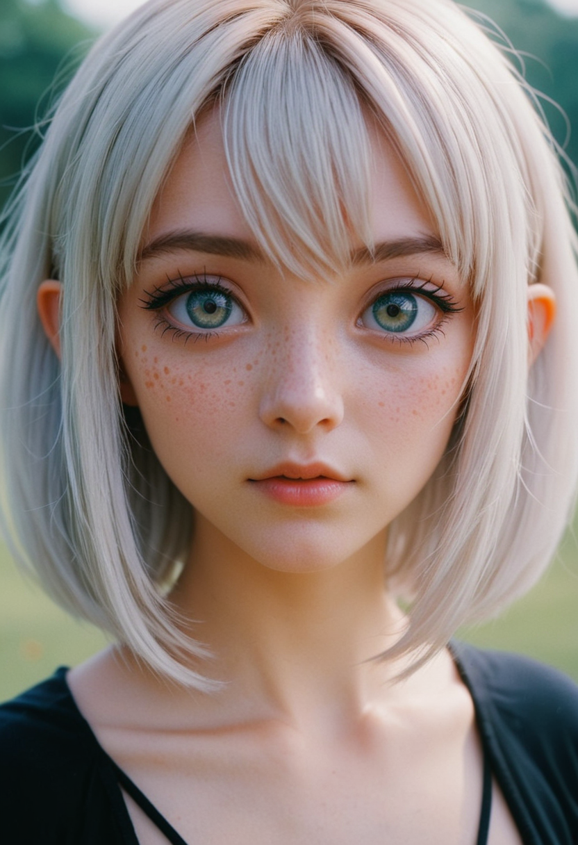 Beautiful Platinum Hairstyle